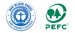 Сертификаты Der Blaue Engel и PEFC