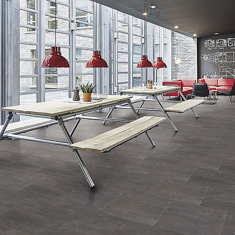 Forbo Effekta Professional T плитка 4073 Anthracite Metal Stone PRO (фото 7)