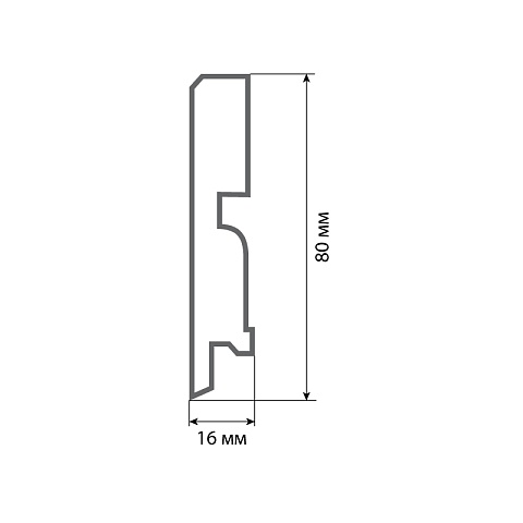 Finitura dekor F3 80х16х2400/ 155 ASW (фото 2)