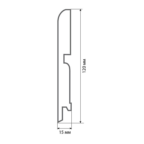 Finitura dekor R13 120х15х2400/ Дуб (фото 2)