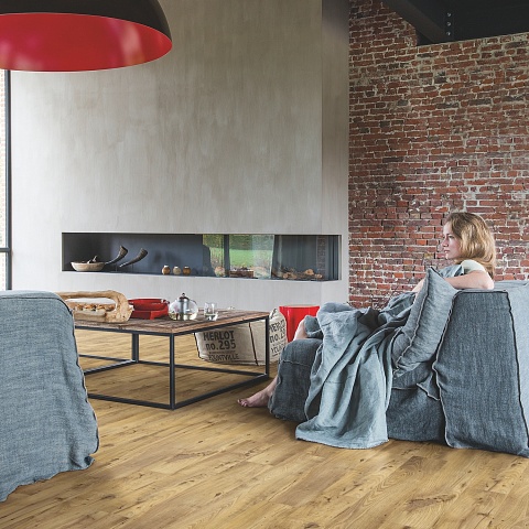 QS Alpha Vinyl BLOS BASE планка AVSPT 40029 Каштан винтажный натуральный (фото 10)