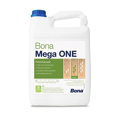 Лак Bona Mega ONE matt/мат 5л (фото 1)