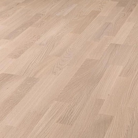 Polarwood Classic Дуб ТУНДРА БЕЛАЯ, сорт. Натур, белый матовый лак, 3-полосный (фото 2)