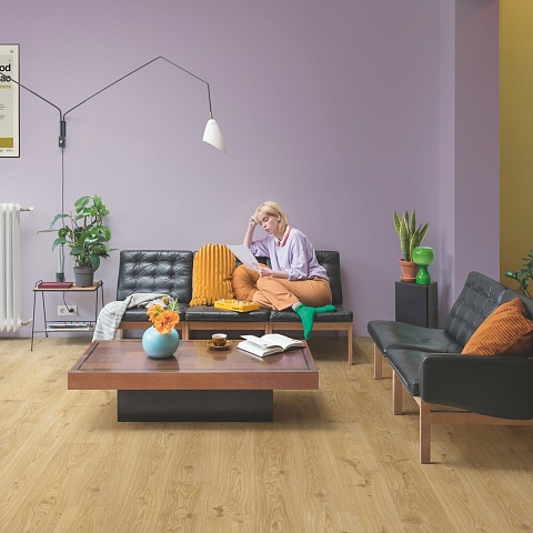 QS Alpha Vinyl BLOS BASE планка AVSPT 40025 Дуб коттедж натуральный (фото 11)